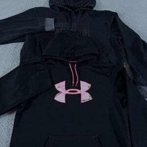 LOT OF 2 Under Armour Hoodie Women XL Sweatshirt ColdGear Big Logo Realtree Camo